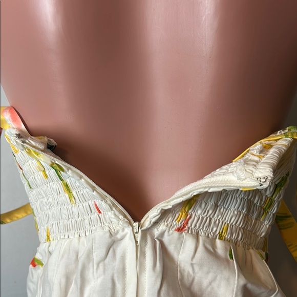 Madison Leigh Women’s Floral Fit & Flare Dress Elastic Back wide strap Size 10 - Picture 11 of 14